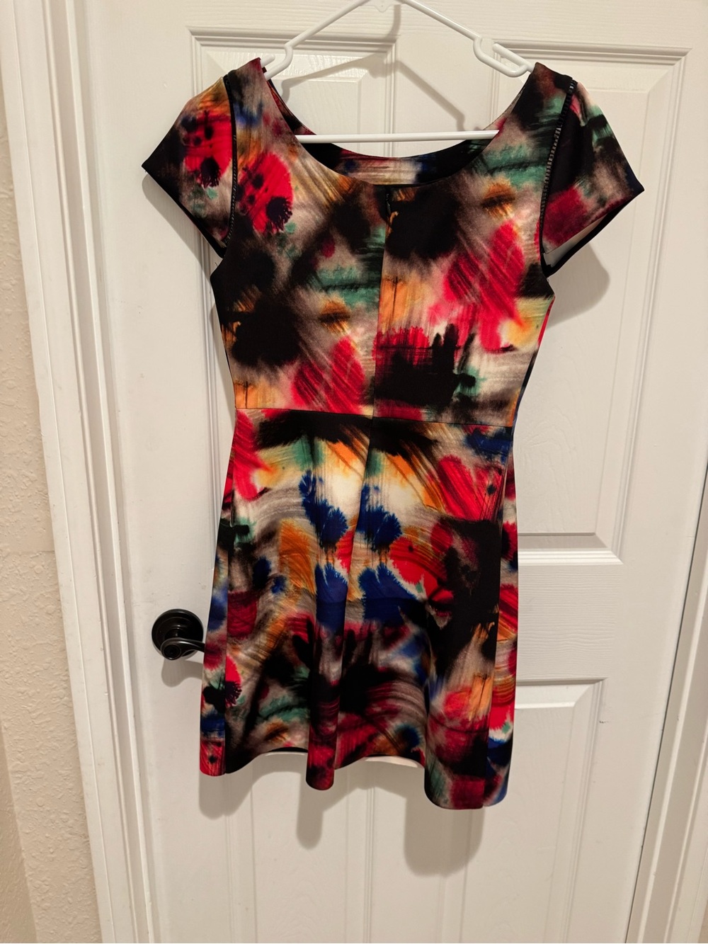 Milly Multicolor Abstract Print Mini Dress - Picture 3 of 8